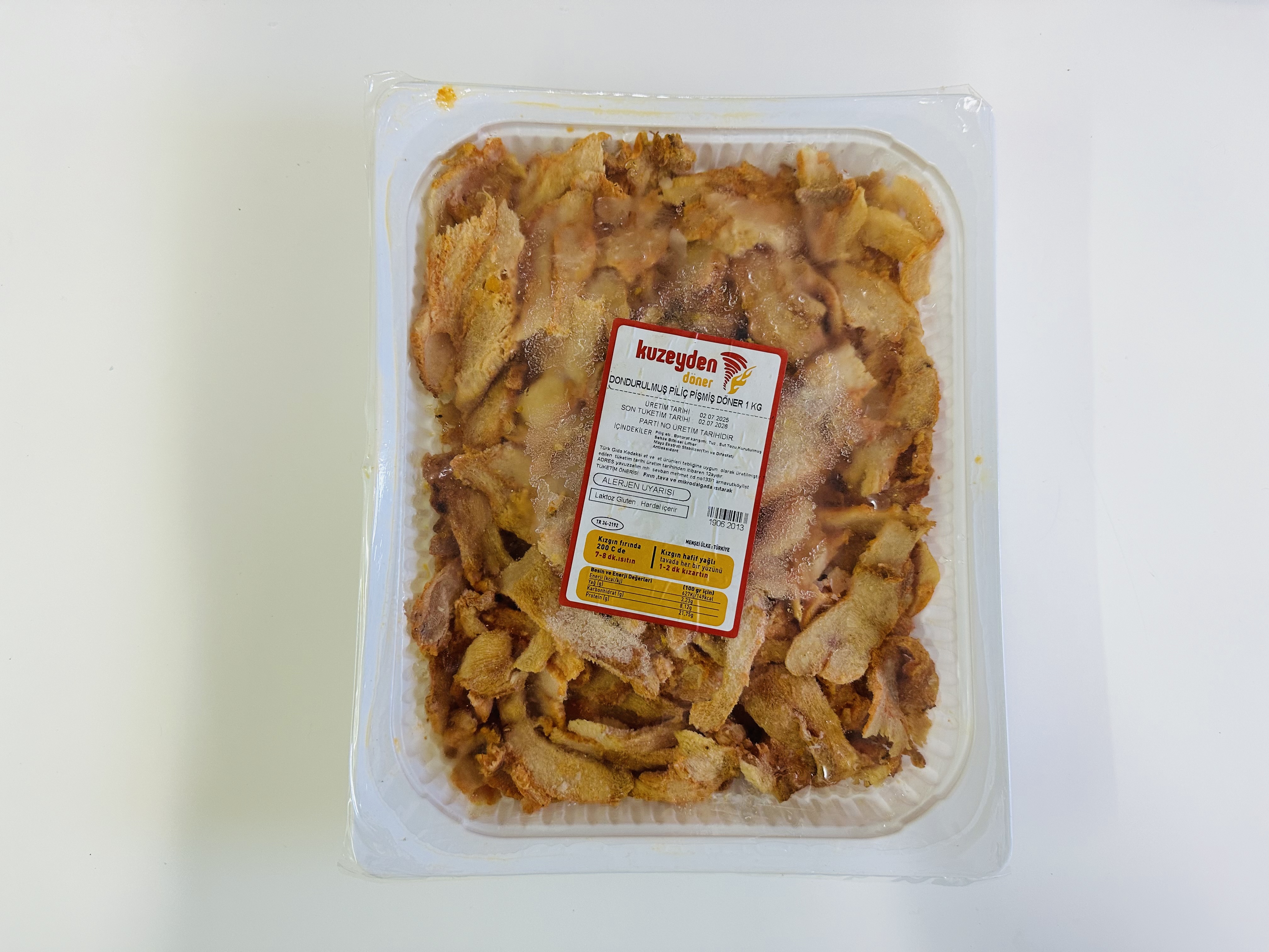 YAKUPAĞA TAVUK DÖNER 1 KG