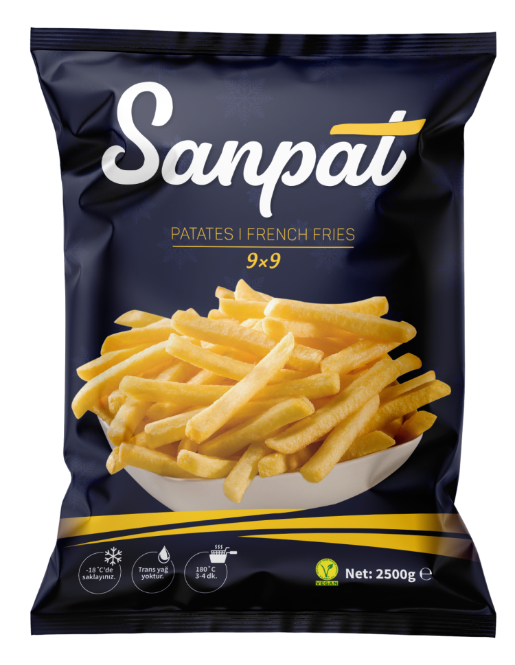 Sanpa Parmak Patates 9×9 2.5 Kg