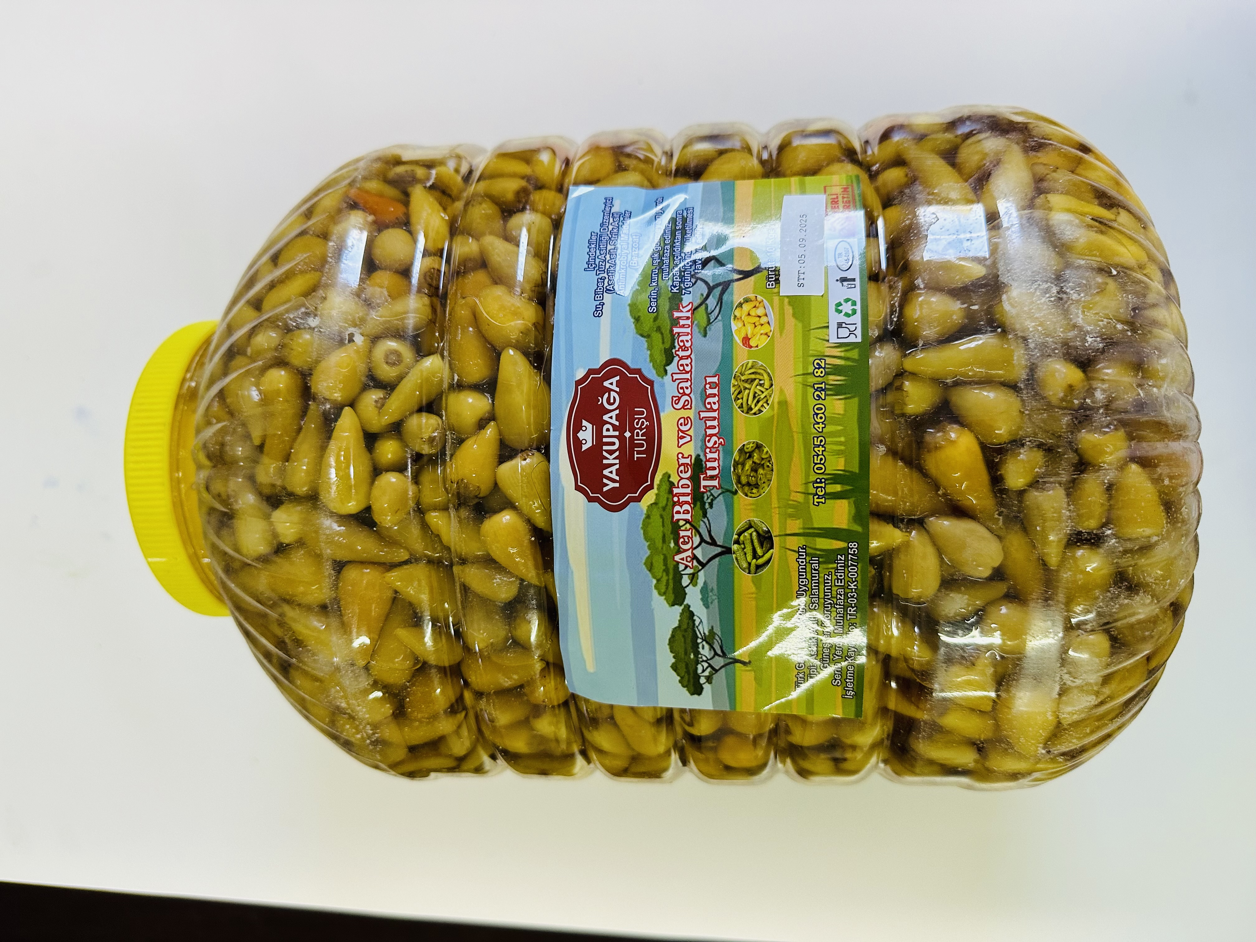Yakupağa Biberiye – Top Turşusu 10 kg PET / Net 5 kg